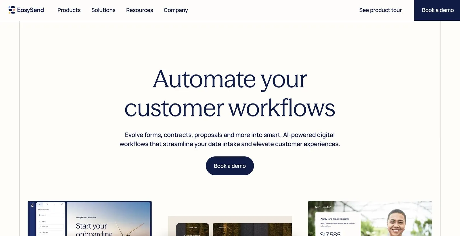 EasySend website from Gushon’s project portfolio